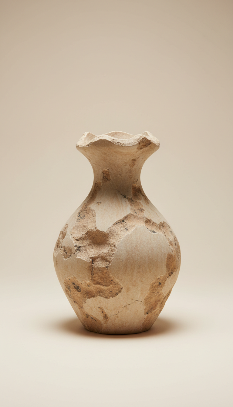 Sandstone Sculptural Vase