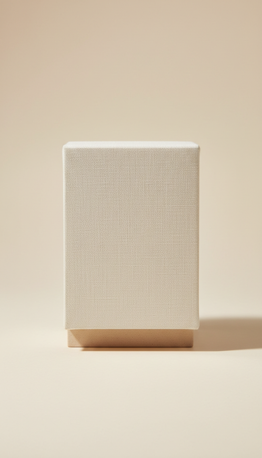 Ivory Linen Jewelry Box